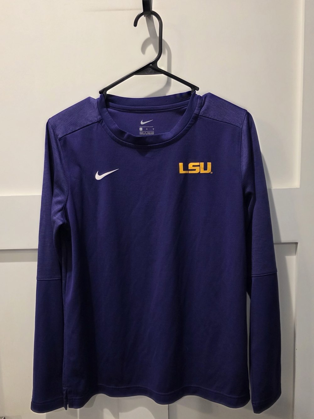 Nike Dry LSU Tigers Sideline Training Shirt Women's M Purple CI6435 Football